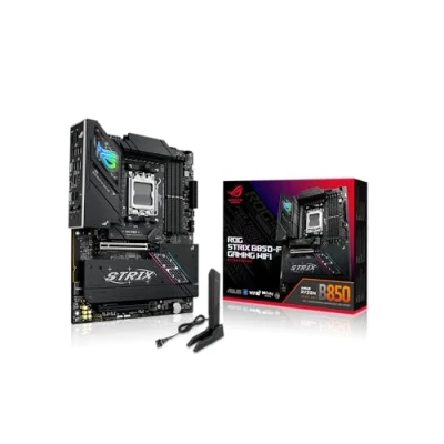 Image de ASUS ROG Strix B850 F Gaming WiFi, Carte mère AMD ATX, 16+2+2 Phases d&#039;alimentation, Fente DDR5, PCIe 5.0 avec Q Release, 4 emplacements M.2, WiFi 7 Antenne, AI Advisor,