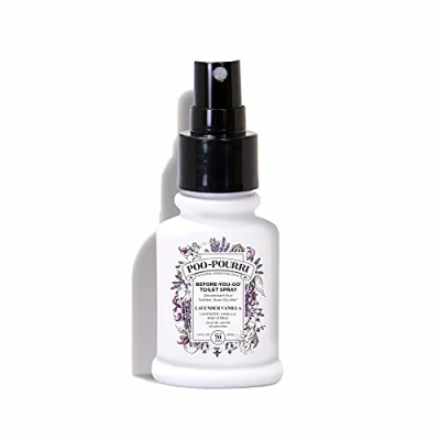 Image de Poo Pourri Toilet Spray Lavender vanilla 41 ml. comforting blend of lavender, and citrus natural essential oils wc