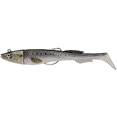 Image de Berkley Powerbait Power Sardine Leurre Souple Polyvalent Texan pour la Pêche en Mer, Founit avec deux Paddle le Lieu, Bar, et autres Carnassiers, Blackminnow FIIIsh