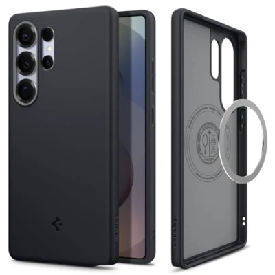 Image de Spigen Nano Pop MagFit Coque Compatible avec Samsung Galaxy S25 Ultra Sésame Noir