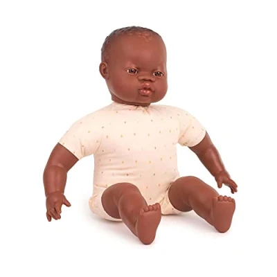 Image de Miniland bébé Poupée Africaine Chauve, 31063, Multicolore