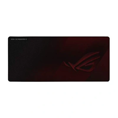 Image de ASUS ROG Scabbard II Tapis de souris gamer grand format avec revêtement protecteur(hydrophobe, oléophobe, anti poussière), bords effilochements cousus à plat, base en caoutchouc dérapante