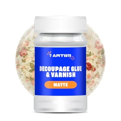 Image de 7 Artists Colle Decopatch Mat 100 ml Vernis Transparent Loisir Creatif Decoupage Serviette Papier