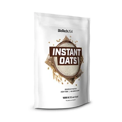 Image de BioTechUSA Instant Oats Riche en fibres Source de protéines d&#039;origine végétale, 1 kg, Noisette