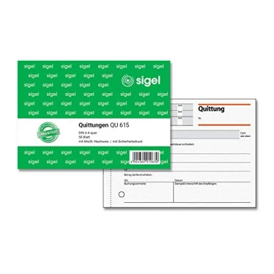 Image de Sigel Quittung m.MwSt.Nachweis Qu615