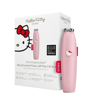 Image de Geske SMARTAPPGUIDED Microcurrent Facelift PEN 6 IN 1 Accessoires soin du corps, Taille: One Size, Hello kitty pink