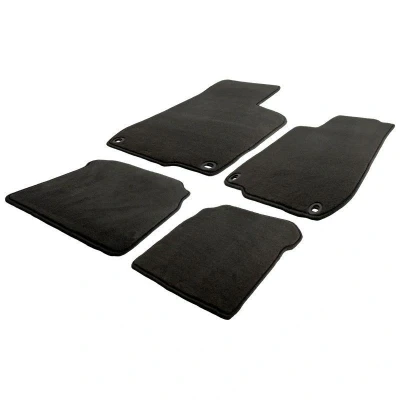 Image de AutoStyle TM BM542V Ensemble de tapis sol Velours avant et arrière 4 noir