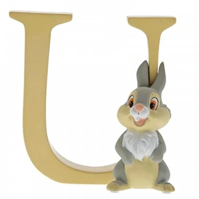 Image de Enchanting Disney Collection Figurine Multicolore. A29566 Taille Unique Panpan lettre U