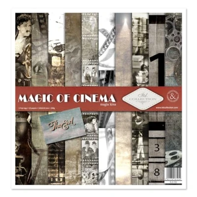 Image de ITD Collection Emballage Scrapbooking 12 x pouces, Papier Scrapbooking, Décor, Carton 310 320 mm (SLS 032 La magie du cinéma) HS code 48025890