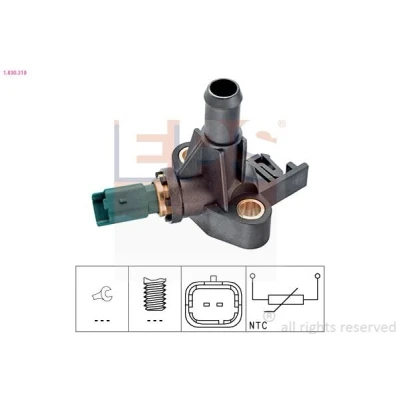 Image de EPS 1.830.318 Sonde De Température Liquide Refroidissement Made in Italy OE Equivalent FIAT: Panda II 5 portes, Punto 3/5 portes