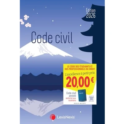 Image de Code civil 2026 jaquette Blue Fuji (Relié)