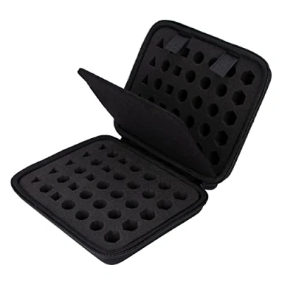 Image de Aenllosi Housse Boîte Étui à DND Dés Case pour Dé Jeu de Role Set 70 polyédriques Dice（Seul ）