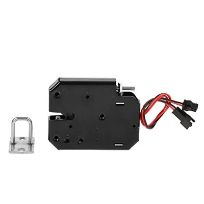 Image de Électro aimant Magnétique de Serrure Tiroir du Cabinet 12V DC Fail Safe pour le Système Contrôle d&#039;accès Porte (avec l&#039;interrupteur détection) (A)