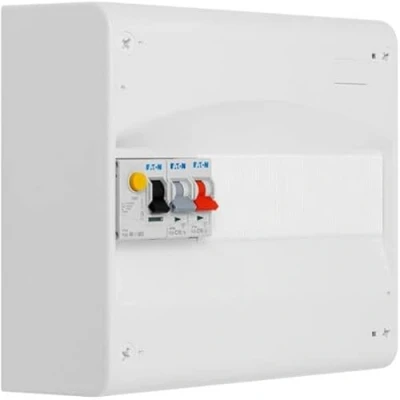 Image de EATON Tableau 1 rangée pré équipé inter. diff. 40A type AC + 2 disjoncteurs (1x10A et 1x16A)