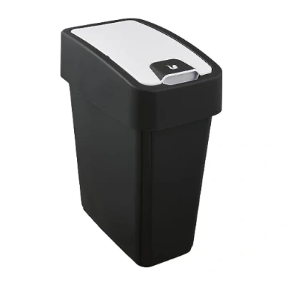 Image de keeeper Poubelle Premium avec Couvercle Basculant, Soft Touch, 10 l, Magne, Gris Graphite