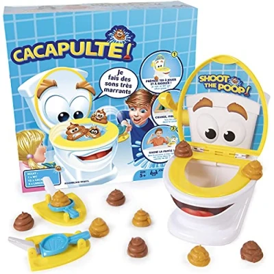 Image de SHOOT THE POOP! Cacapulte, Jeu d&#039;enfants, Electronique, précision, Jouet pour Enfants dès 5 Ans, HTT00