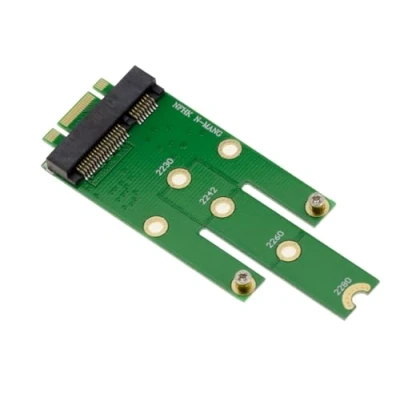 Image de Adaptateur mSATA miniPCIe vers M.2 pour monter un SSD sur port M2 SATA B Key