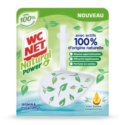 Image de WC Net Natural Power Bloc Jasmin &amp; Eucalyptus 36,5 g