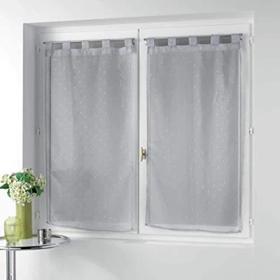 Image de douceur d&#039;interieur 1626545 Paire, Polyester, Gris, 2 x 60 160 CM