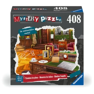 Image de Ravensburger Puzzle Familial Mystery 408 pièces Un anniversaire mortel Examinez les pièces, Découvrez indices et Résolvez l&#039;enquête ! 12001185