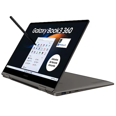 Image de Samsung Galaxy Book3 360 Ordinateur Portable 13&quot; Full HD 60 Hz Écran Tactile AMOLED Intel Core i7 1360P 16 Go RAM SSD 512 Windows 11 Clavier QWERTZ Graphite