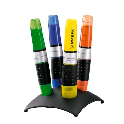 Image de Surligneur STABILO LUMINATOR Set x 4 surligneurs fluo Coloris assortis