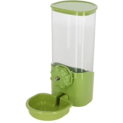 Image de Kerbl Pet Distributeur d&#039;eau 850 ML, pour Lapins et Petits Animaux, Fixation en Grille, Couvercle Amovible, Plastique, Pas de Gouttes, Vert Transparent