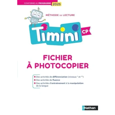Image de Timini CP Fichier à photocopier différenciation, fluence et manipulation