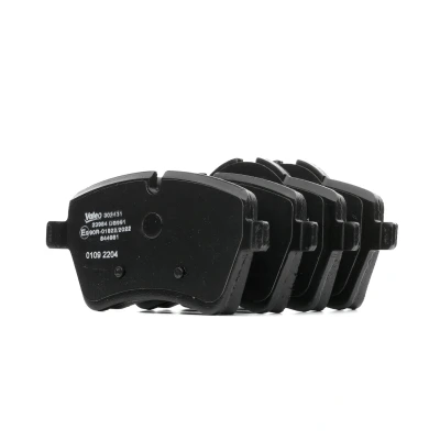 Image de VALEO 302431 Jeu de plaquettes frein Essieu avant contact signal d&#039;usure exclu avec tôle anti bruit MINI: Countryman, 3/5 portes, Clubman