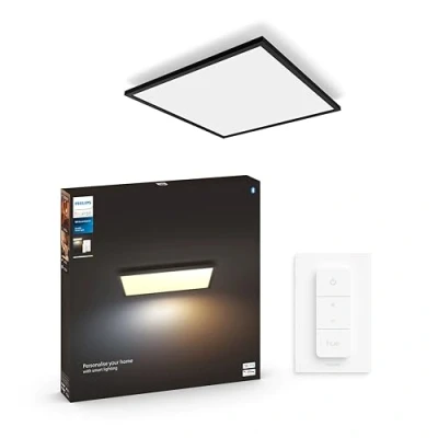 Image de Philips Hue White Ambiance, plafonnier LED connecté Aurelle, compatible Bluetooth, 39W, fonctionne avec Alexa, Google Assistant et Apple Homekit
