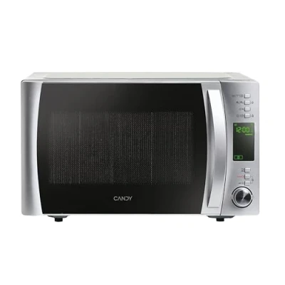 Image de Candy X Range CMXG22DS/ST Micro ondes avec grill, 22 L, 1250 W, 5 niveaux, numérique, 40 programmes, verrouillage, plateau 25,5 cm, grill Rack, accessoire vapeur, Express Cooking, minuteur