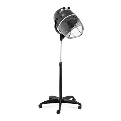 Image de Physa Casque Sèche Cheveux Seche Professionnel Coiffure Sur Pied Séchoir À De Salon Séchage PHY 1100HD 2 BLACK (1 100 W, Max. 75 C, Minuterie 0 60 min, 5 Roulettes, Classe Protection I)