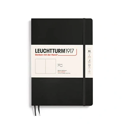 Image de LEUCHTTURM1917 349295 Carnet Composition (B5), couverture souple, 123 pages numérotées, blanc, noir
