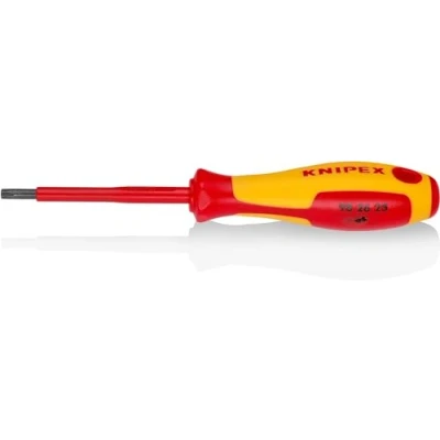 Image de Knipex Tournevis pour vis Torx® brunie, poignée isolante bi matière, certifiée VDE 185 mm 98 26 25