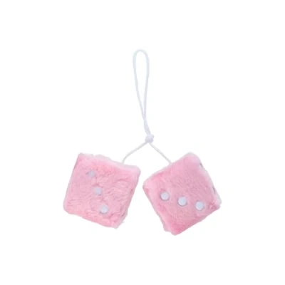 Image de CARPOINT Fuzzy Dice 0510085 Désodorisant rose