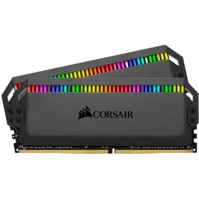 Image de Corsair Dominator Platinum RGB 16Go (2x8Go) DDR4 3600MHz C18, Eclairage LED dynamique Kit de Mémoire Noire