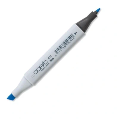 Image de COPIC Classic B12, Ice Blue, Twin Marker avec Une Pointe Moyenne et Fine