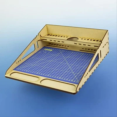 Image de Modelcraft Station de Travail et Tapis découpe A4, WTA4/CM, Bois