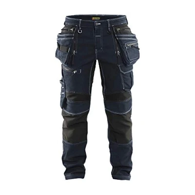 Image de Blaklader 19901141 Pantalon artisanal extensible X1900, Marine/Noir, taille C48