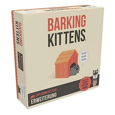 Image de Exploding Kittens Asmodee Barking Extension Jeu de fête Cartes 2 à 5 Joueurs À partir 7 Ans 15 Minutes Allemand