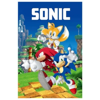 Image de Jerry Fabrics Sonic Knuckels Miles Prower Couverture polaire 100 x 150 cm % polyester