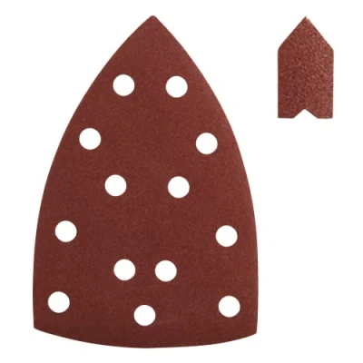Image de RYOBI Assortiment 20 abrasifs pour ponceuses EPS80RS / R12PSL13S RPS100 RPS80 RPS70 (10 triangles + 10 doigts, grain 80 100 120) SPS20A
