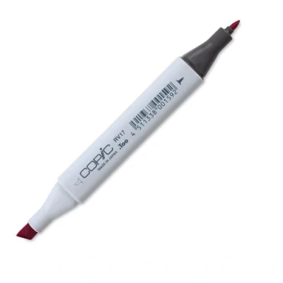 Image de COPIC Classic RV17, Deep Magenta, Twin Marker avec Une Pointe Moyenne et Fine