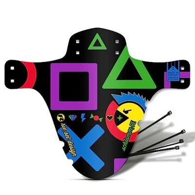 Image de Riesel Design ® Mudguard Boue : PE avec Serre câbles pour Le Garde Boue/Garde élégant et Moderne Toutes Les Tailles de vélo Gaming