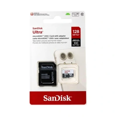 Image de SanDisk Ultra microSD Flash Memory 128GB MicroSDXC UHS I Class 10