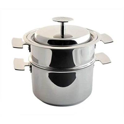 Image de Baumstal 9316 Ensemble de Cuisson 3 en 1/Multicuiseur INOX 18/10 16 cm, Rose