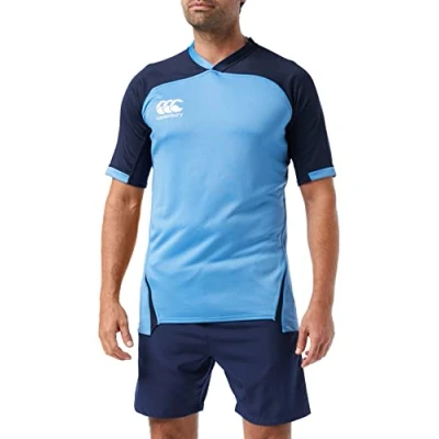 Image de Canterbury Vapodri Evader Maillot Rugby Homme Bleu Ciel FR : 4XL (Taille Fabricant 4XL)