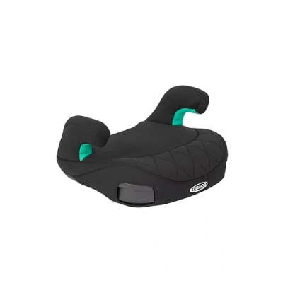 Image de Graco Booster Max R129, Rehausseur de siège auto sans dossier ISOFIX, stature 135 à 150 cm (environ 7 12 ans), 2 porte gobelets rétractables, noir