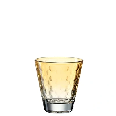 Image de Leonardo Optic 025897 verre à eau, 1 pièce, passe au lave vaisselle, gobelet coloré en jus, jaune, 215 ml