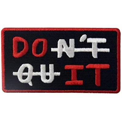 Image de Fais le/Ne pas quitter Brodé à Repasser ou Coudre Patch